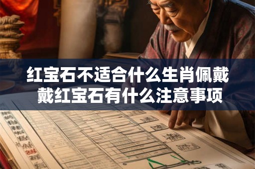 红宝石不适合什么生肖佩戴 戴红宝石有什么注意事项