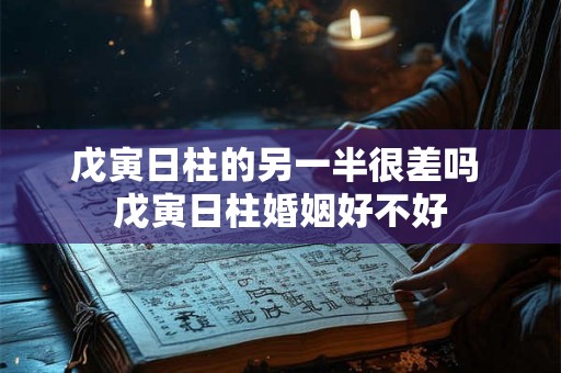 戊寅日柱的另一半很差吗 戊寅日柱婚姻好不好