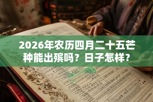 2026年农历四月二十五芒种能出殡吗?日子怎样? 2026年农历四月二十五芒种能出殡吗?日子怎样?