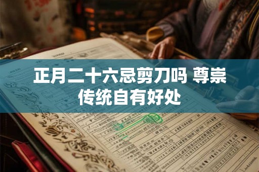 正月二十六忌剪刀吗 尊崇传统自有好处