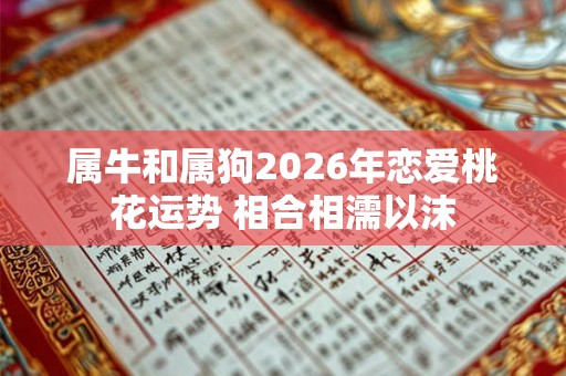 属牛和属狗2026年恋爱桃花运势 相合相濡以沫