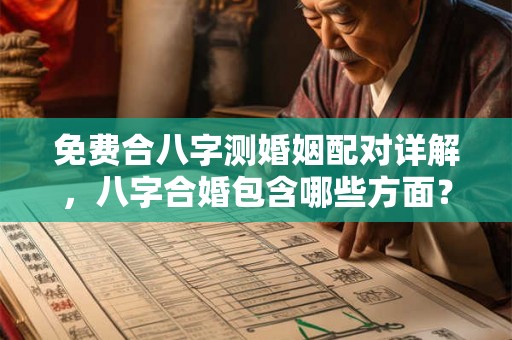 免费合八字测婚姻配对详解，八字合婚包含哪些方面？