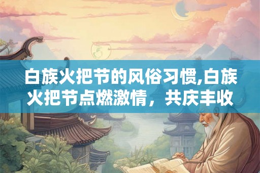 白族火把节的风俗习惯,白族火把节点燃激情,共庆丰收 白族火把节的风俗习惯,白族火把节点燃激情,共庆丰收