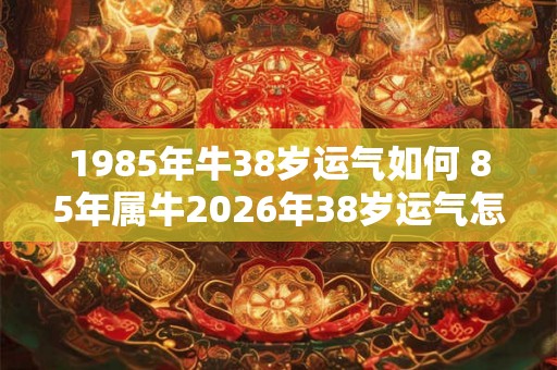 1985年牛38岁运气如何 85年属牛2026年38岁运气怎么样
