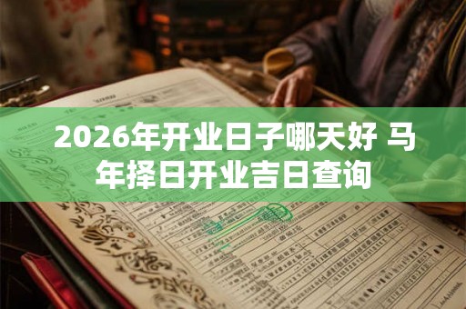 2026年开业日子哪天好 马年择日开业吉日查询