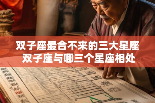 双子座最合不来的三大星座 双子座与哪三个星座相处最困难
