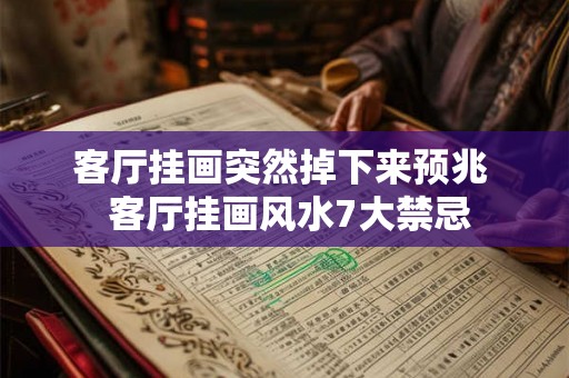 客厅挂画突然掉下来预兆  客厅挂画风水7大禁忌