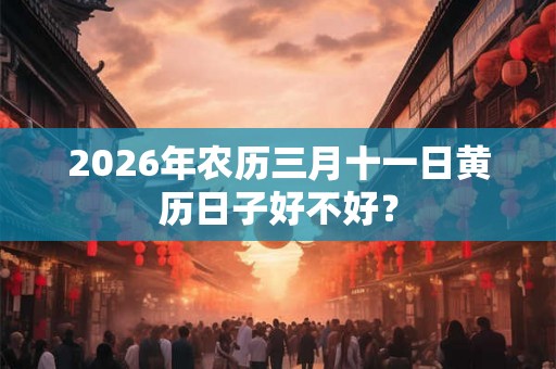 2026年农历三月十一日黄历日子好不好? 2026年农历三月十一日黄历日子好不好?