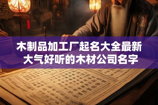 木制品加工厂起名大全最新 大气好听的木材公司名字