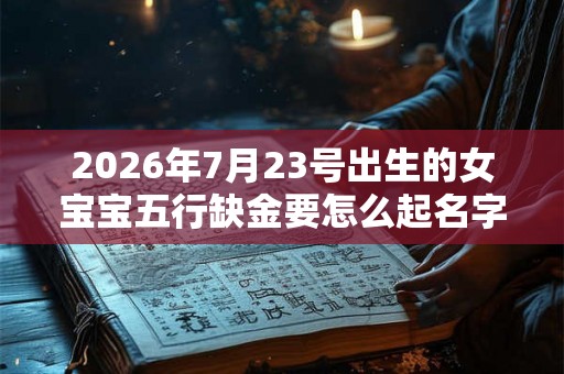 2026年7月23号出生的女宝宝五行缺金要怎么起名字