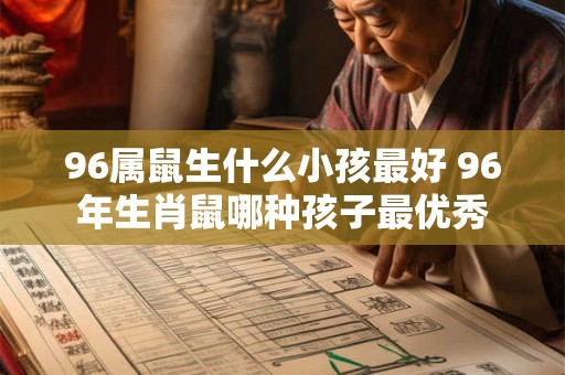 96属鼠生什么小孩最好 96年生肖鼠哪种孩子最优秀
