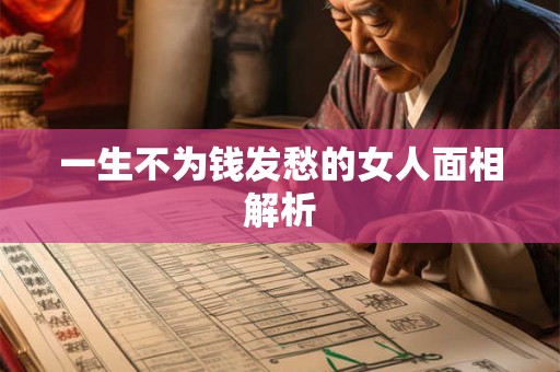 一生不为钱发愁的女人面相解析