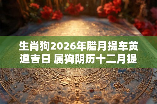 生肖狗2026年腊月提车黄道吉日 属狗阴历十二月提车最佳日子 生肖狗2026年腊月提车黄道吉日 属狗阴历十二月提车最佳日子