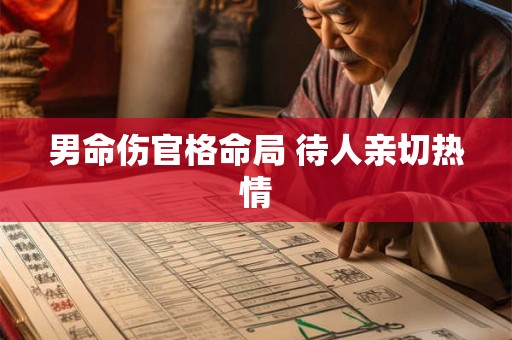 男命伤官格命局 待人亲切热情