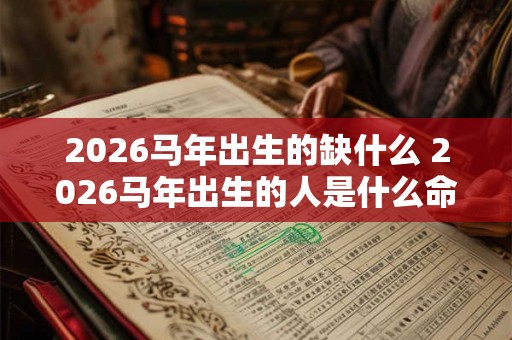 2026马年出生的缺什么 2026马年出生的人是什么命