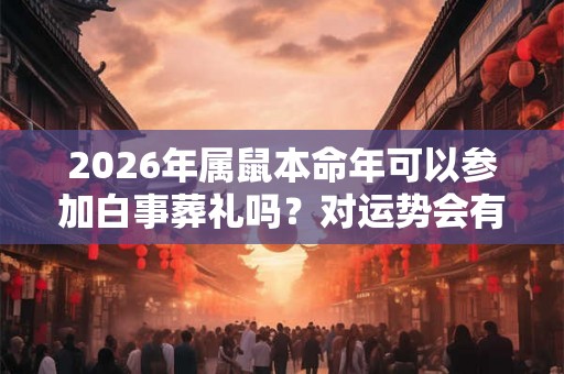 2026年属鼠本命年可以参加白事葬礼吗？对运势会有影响吗？
