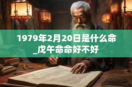 1979年2月20日是什么命_戊午命命好不好