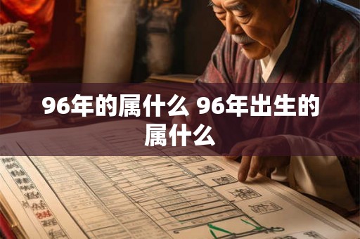 96年的属什么 96年出生的属什么
