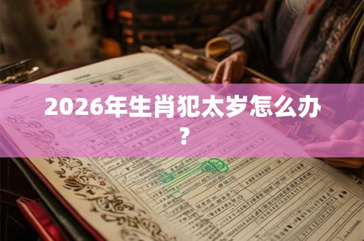2026年生肖犯太岁怎么办？
