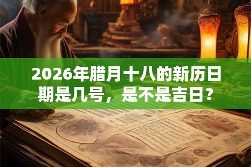 2026年腊月十八的新历日期是几号,是不是吉日? 2026年腊月十八的新历日期是几号,是不是吉日?