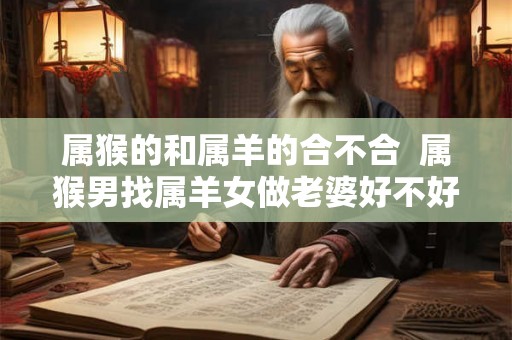 属猴的和属羊的合不合  属猴男找属羊女做老婆好不好