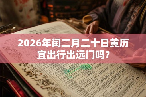 2026年闰二月二十日黄历宜出行出远门吗？