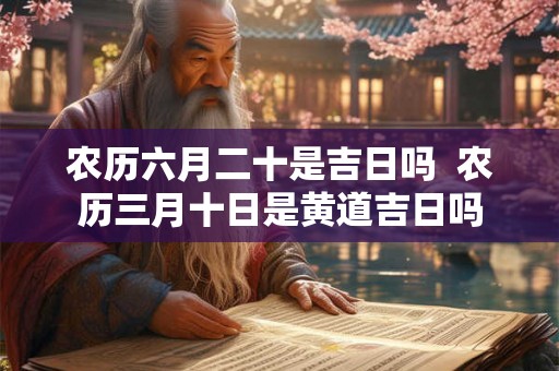 农历六月二十是吉日吗  农历三月十日是黄道吉日吗