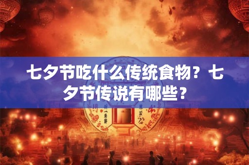 七夕节吃什么传统食物？七夕节传说有哪些？