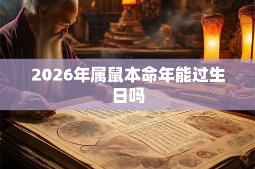 2026年属鼠本命年能过生日吗 2026年属鼠本命年能过生日吗