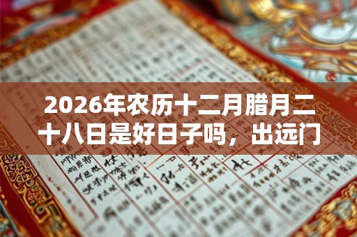 2026年农历十二月腊月二十八日是好日子吗,出远门好吗? 2026年农历十二月腊月二十八日是好日子吗,出远门好吗?
