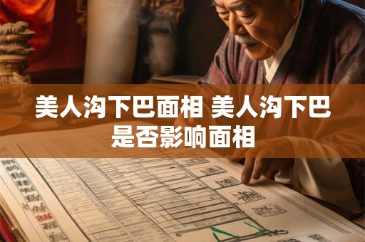 美人沟下巴面相 美人沟下巴是否影响面相
