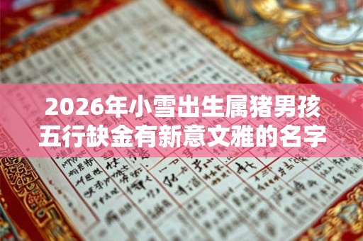 2026年小雪出生属猪男孩五行缺金有新意文雅的名字！