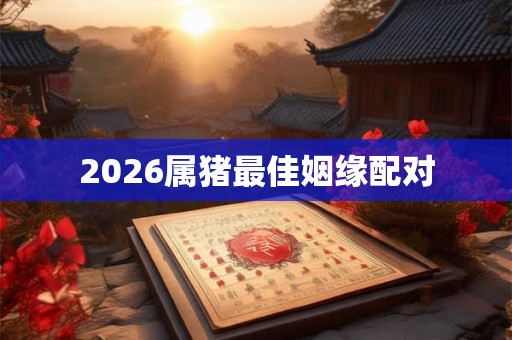 2026属猪最佳姻缘配对
