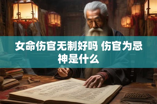 女命伤官无制好吗 伤官为忌神是什么