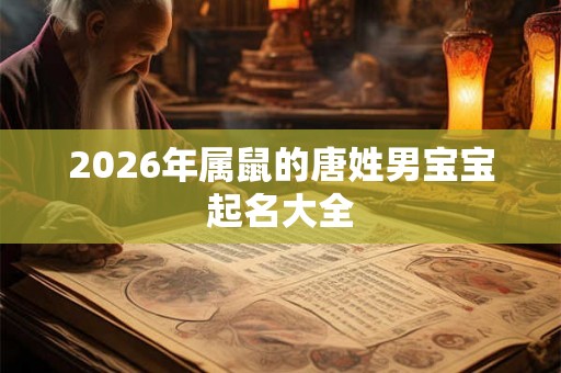 2026年属鼠的唐姓男宝宝起名大全 2026年属鼠的唐姓男宝宝起名大全