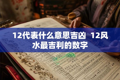 12代表什么意思吉凶  12风水最吉利的数字