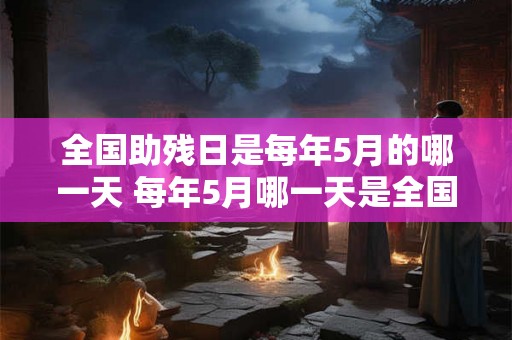 全国助残日是每年5月的哪一天 每年5月哪一天是全国助残日