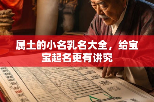 属土的小名乳名大全，给宝宝起名更有讲究