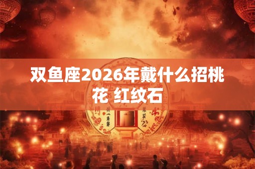 双鱼座2026年戴什么招桃花 红纹石