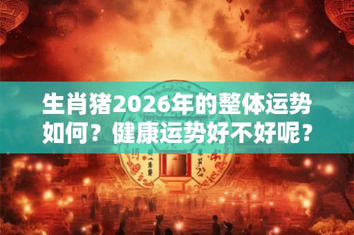 生肖猪2026年的整体运势如何？健康运势好不好呢？