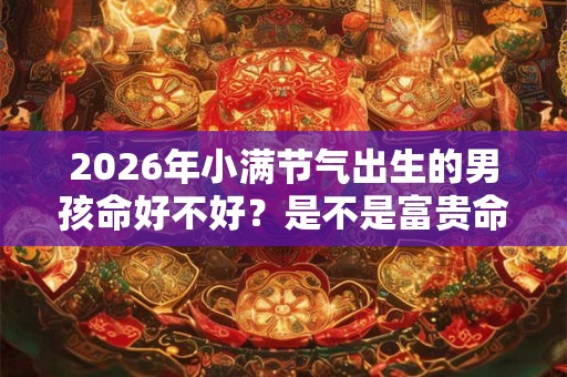 2026年小满节气出生的男孩命好不好？是不是富贵命？