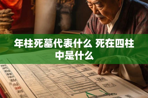 年柱死墓代表什么 死在四柱中是什么