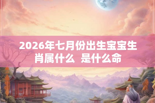 2026年七月份出生宝宝生肖属什么 是什么命 2026年七月份出生宝宝生肖属什么 是什么命