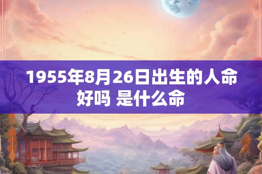 1955年8月26日出生的人命好吗 是什么命