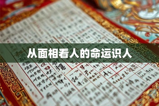 从面相看人的命运识人