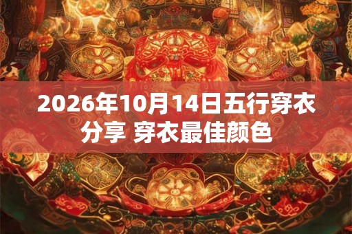 2026年10月14日五行穿衣分享 穿衣最佳颜色