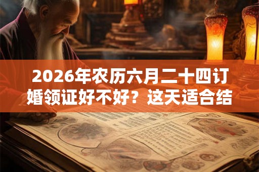 2026年农历六月二十四订婚领证好不好？这天适合结婚？