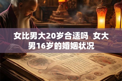 女比男大20岁合适吗  女大男16岁的婚姻状况