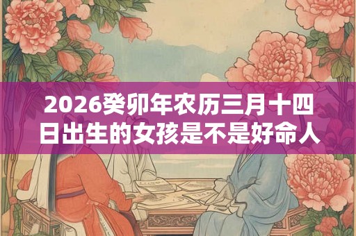 2026癸卯年农历三月十四日出生的女孩是不是好命人