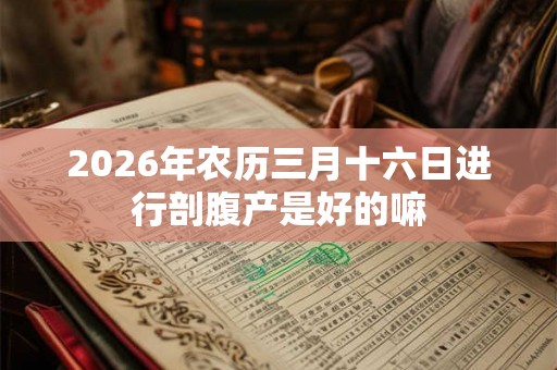 2026年农历三月十六日进行剖腹产是好的嘛 2026年农历三月十六日进行剖腹产是好的嘛